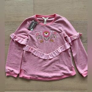 Matilda Jane girls pink sweatshirt size 10